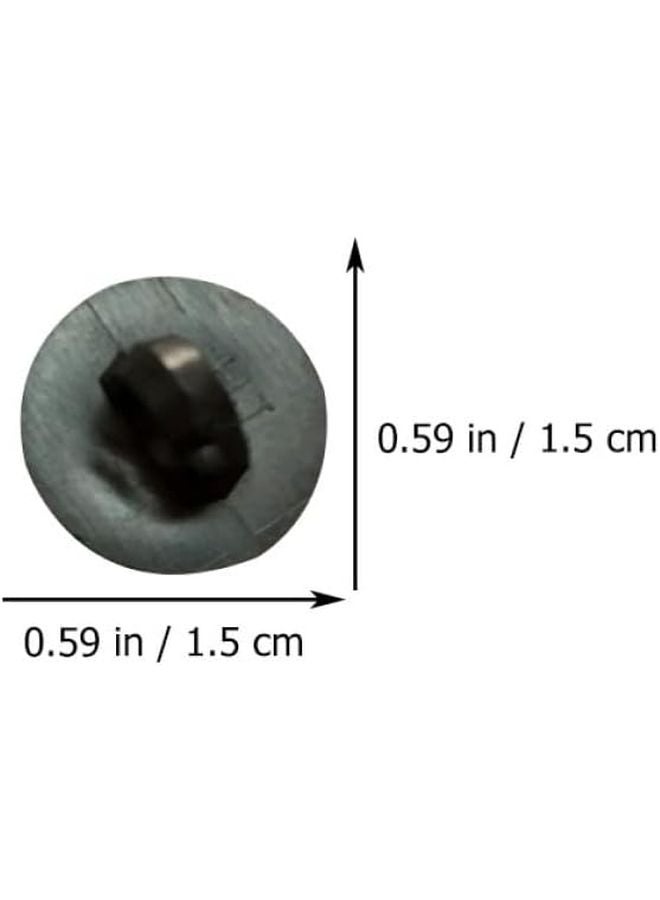 GALPADA 100 Pieces Black DIY Mushroom Buttons for Sewing Crafts Shirts Coats - Image 5